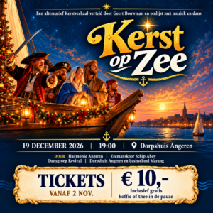 Ticket "Kerst op Zee" 19 dec. 19:00 uur